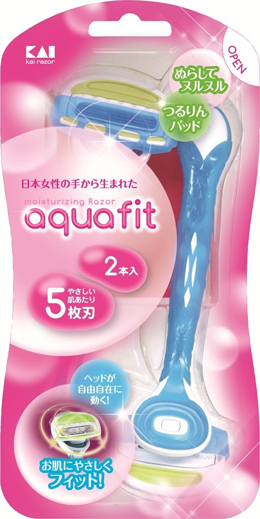 ＡＱＵＡＦＩＴ　２本入　女性用　使い捨てカミソリ