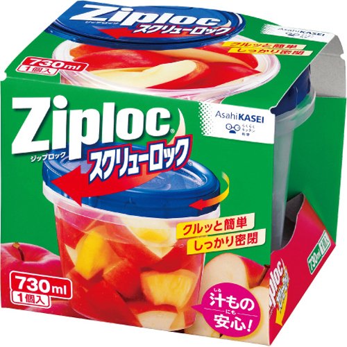 ジップロック　スクリューロック　７３０ｍＬ　１個