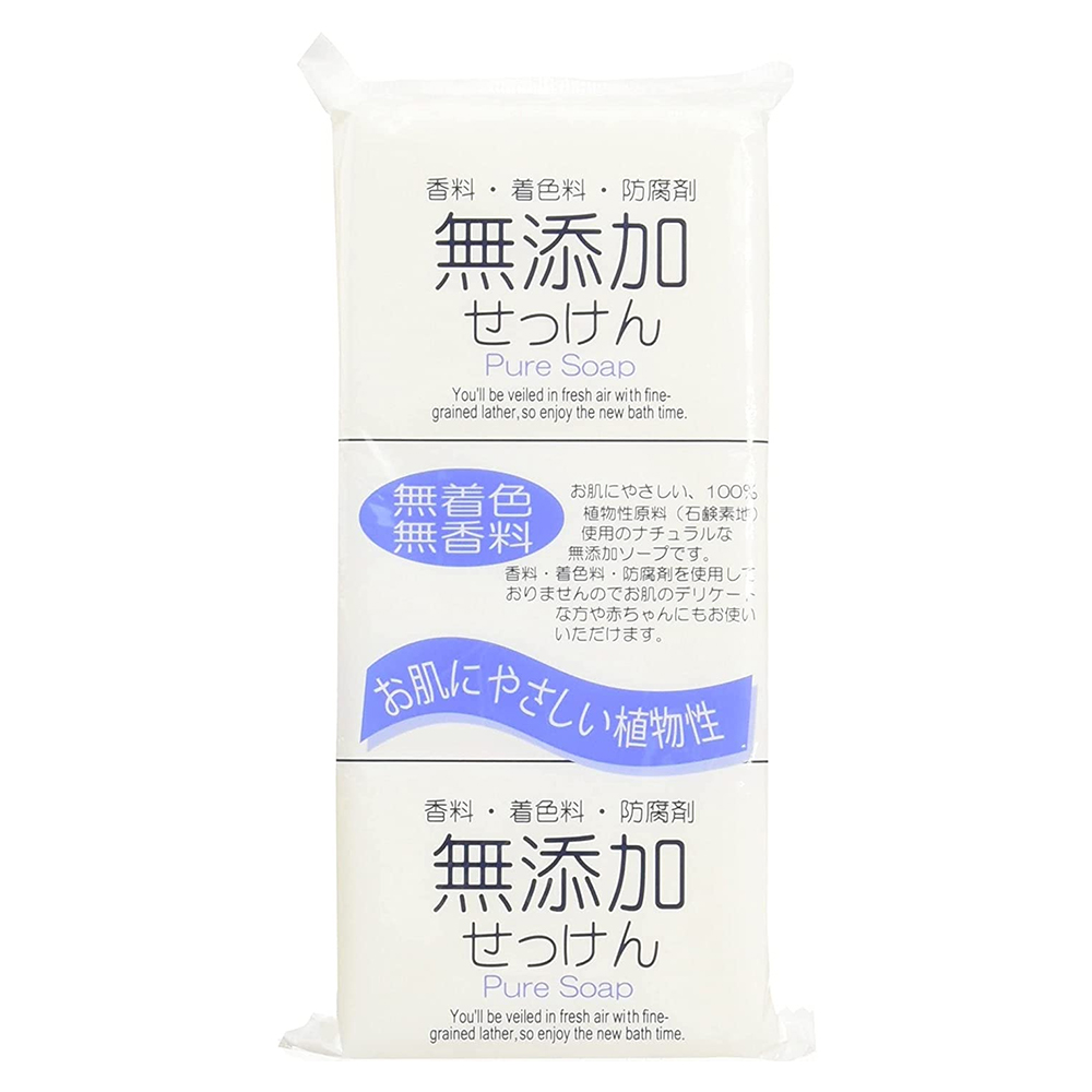 無添加せっけん　ピュアソープ　１００ｇ×３Ｐ