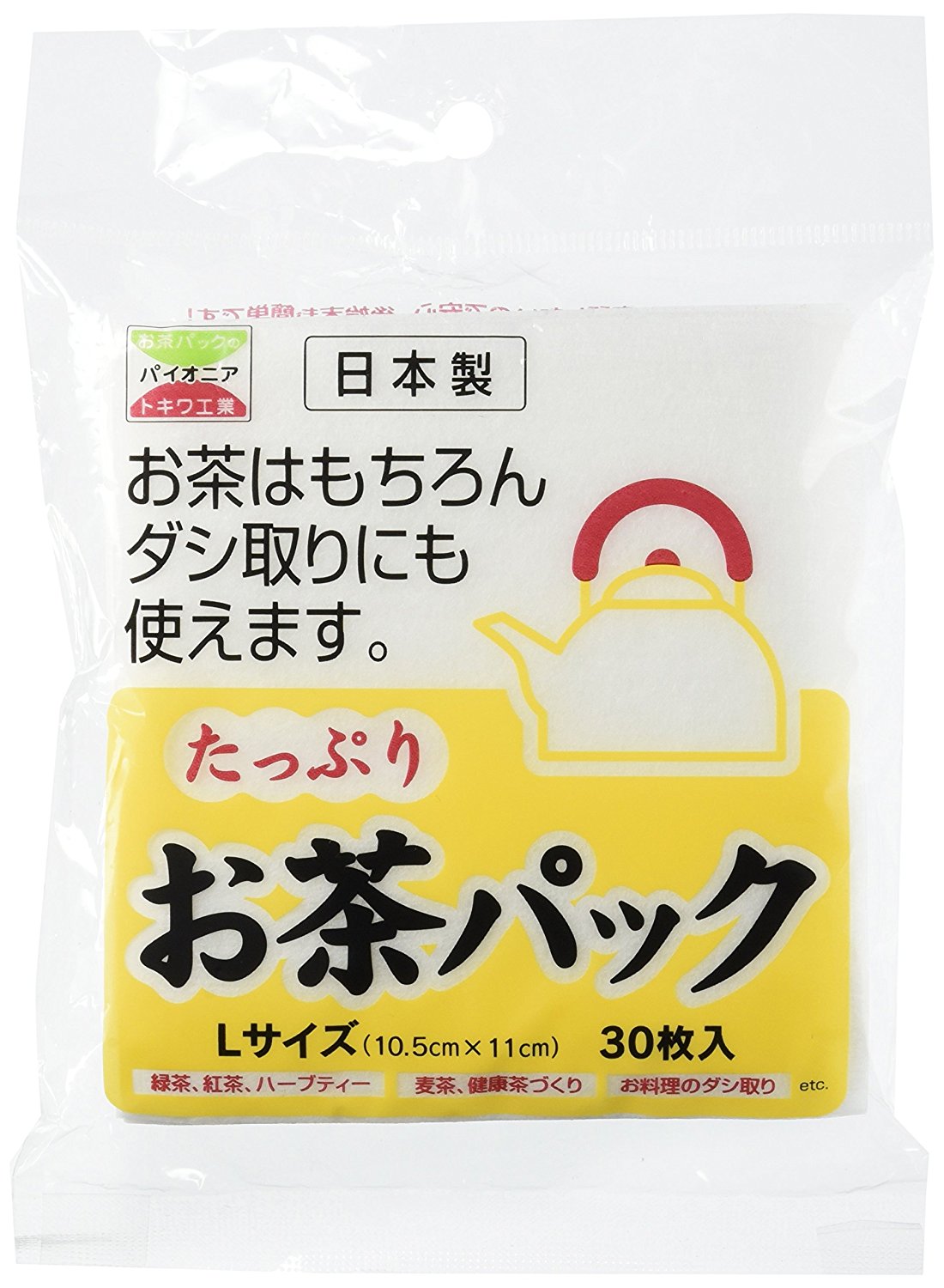 たっぷり　お茶パック　Ｌサイズ　３０枚入