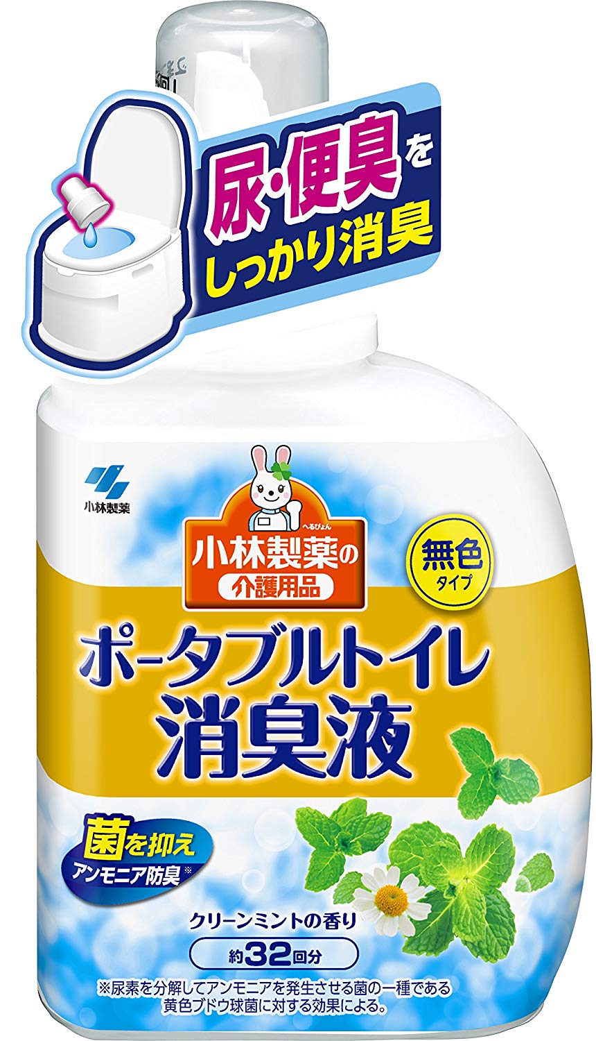 ポータブルトイレ消臭液　無色　クリーンミントの香り　４００ｍｌ　約３２回分