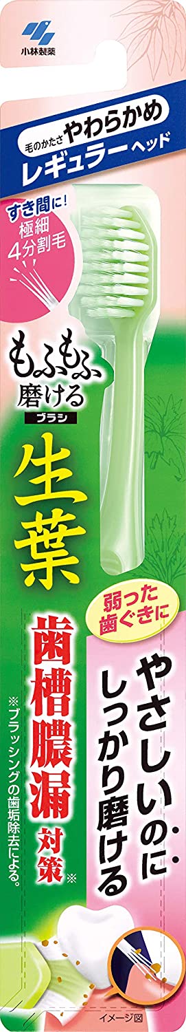 生葉　もふもふ磨けるブラシ　レギュラー