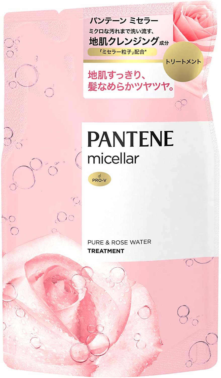 パンテーン　ミセラー　ピュア＆ローズウォーター　トリートメント　つめかえ用　３５０ｇ