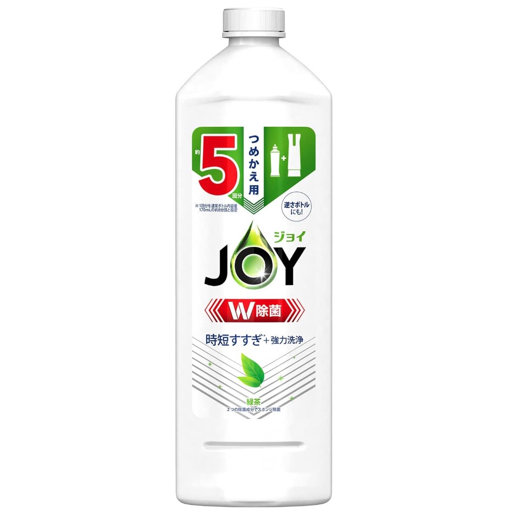 ＪＯＹ　ジョイ　Ｗ除菌　食器用洗剤　緑茶　つめかえ用　特大サイズ　６７０ｍＬ