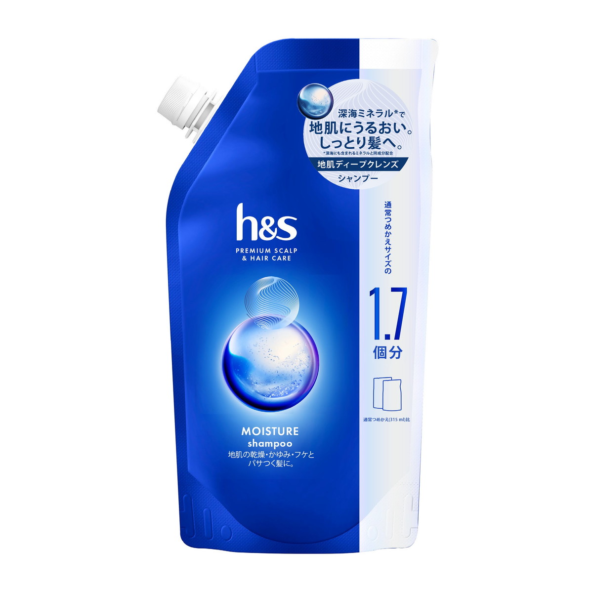 ｈ＆ｓ　エイチアンドエス　モイスチャー　シャンプー　つめかえ　特大サイズ　５５０ｍＬ